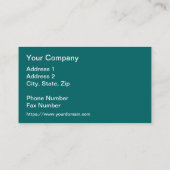 Nordlichter von Alaska Collage Visitenkarte (Rückseite)