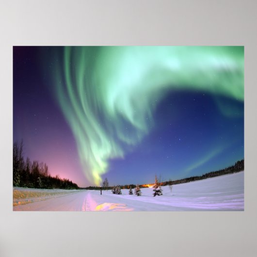 Nordlichter von Alaska Fotograf Poster (Vorne)