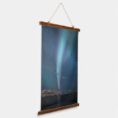 Nordlichter Wandteppich Mit Holzrahmen (Gewinkelt)