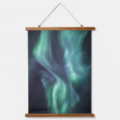 Nordlichter Wandteppich Mit Holzrahmen (Vorderseite)