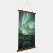 Nordlichter Wandteppich Mit Holzrahmen (Gewinkelt)