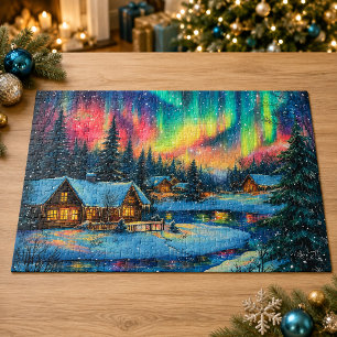 Nordlichter Weihnachtsdorf Puzzle