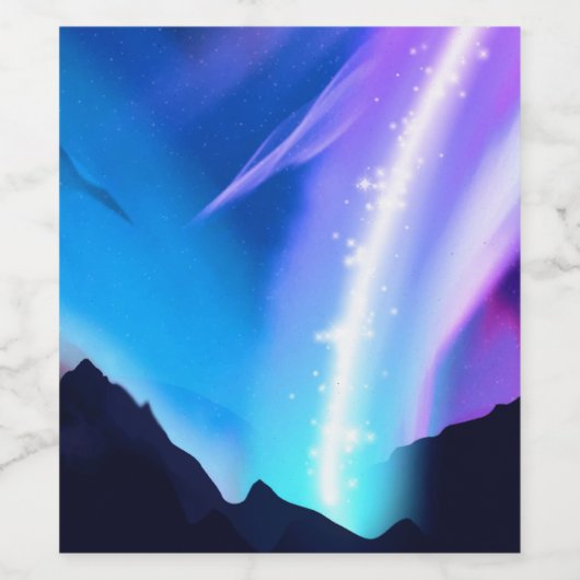 Nordlichter Weinetikett (Einzelnes Label)