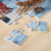 Nordlichter Whirlpool-Hütte Hund Puzzle (Seite)