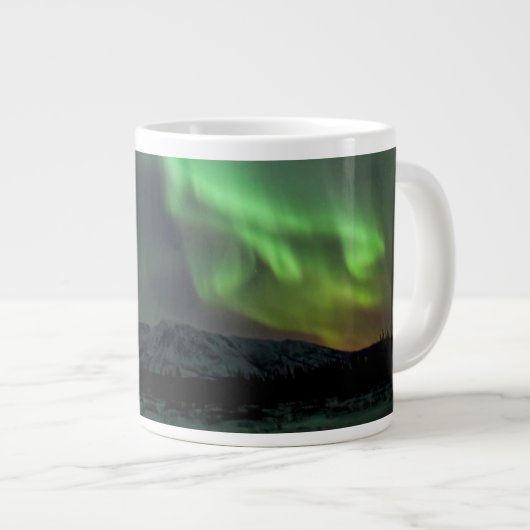 Nordlichter | Whitehorse, Yukon Jumbo-Tasse (Vorderseite Rechts)