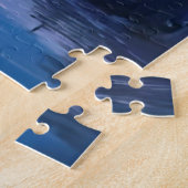 Nordlichter Winter Aquarell Puzzle (Seite)