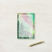 Nordlichter | Winter in Glennallen, Alaska Post-it Klebezettel (Auf Schreibtisch)