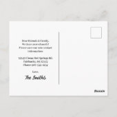 Nordlichter Winterwald Wir haben Foto verschoben Postkarte (Rückseite)