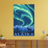 Nordlichter - Wrangell, Alaska Leinwanddruck (Insitu (Wohnzimmer))