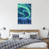 Nordlichter - Wrangell, Alaska Leinwanddruck (Insitu (Schlafzimmer))