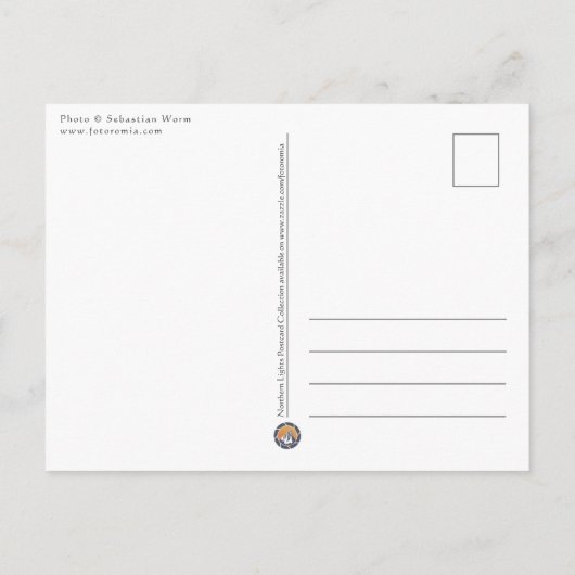 Nordlichtfinnland Postkarte (Rückseite)