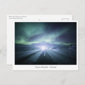 Nordlichtfinnland Postkarte (Vorne/Hinten)