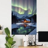Nordlichtkabine Poster (Heimbüro)