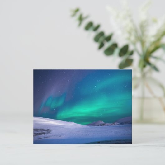 Nordlichtkarte Postkarte (Stehend Vorderseite)