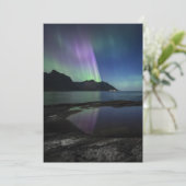 Nordlichtkarte Save The Date (Stehend Vorderseite)