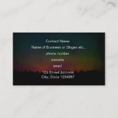 Nordlichtlandschaft Visitenkarte (Rückseite)