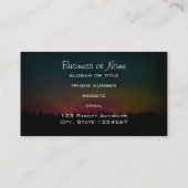 Nordlichtlandschaft Visitenkarte (Rückseite)