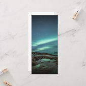 Nordlichtnächtliche Landschaft Karte (Vorderseite/Rückseite Beispiel)