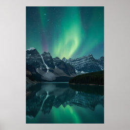 Nordlichtpanorama - Drei-Stufen-Landschaft P Poster