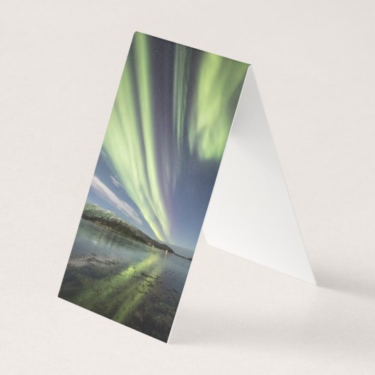 Nordlichtreflektion Naturfotokarte (Vorderseite)
