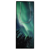 Nordlichtwald Geschenktüte Für Weinflaschen (Vorderseite)