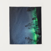 Nordlichtwald Wandteppich (Vorderseite)