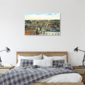 Nordluftige Sicht auf die Hauptstraße Leinwanddruck (Insitu (Schlafzimmer))