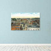 Nordluftige Sicht auf die Hauptstraße Leinwanddruck (Insitu (Holzboden))