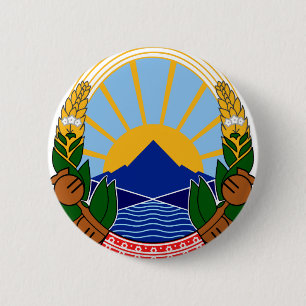 Nordmacedonia-Emblem Button