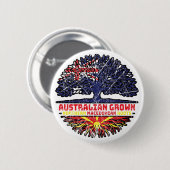 Nordmakedonien - Australien Button (Vorne & Hinten)