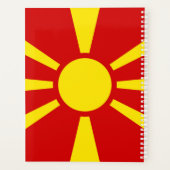 Nordmakedonien-Flagge Planer (Rückseite)