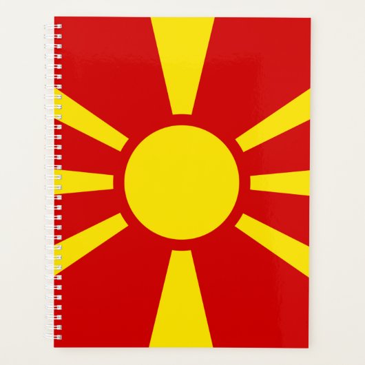 Nordmakedonien-Flagge Planer (Vorderseite)