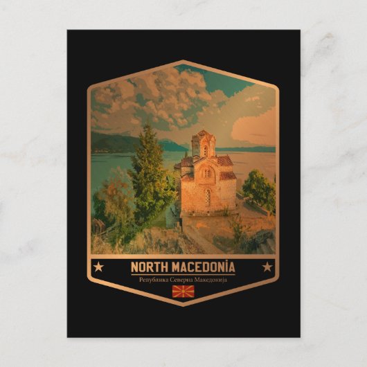 Nordmakedonien Postkarte (Vorderseite)
