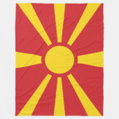 Nordmazedonien Fleecedecke (Vorderseite)