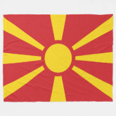Nordmazedonien Fleecedecke (Vorderseite (Horizontal))