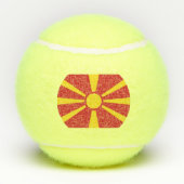 Nordmazedonien Tennisbälle (Rückseite)