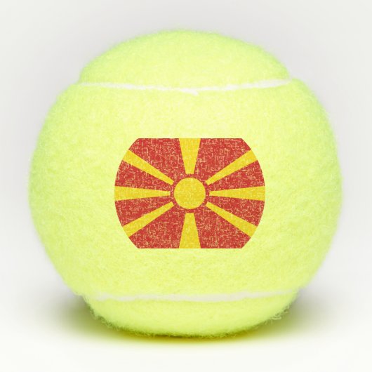 Nordmazedonien Tennisbälle (Vorderseite)