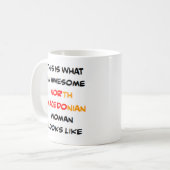 nordmazedonische Frau, großartig Kaffeetasse (Vorderseite Links)