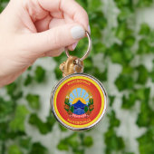 Nordmazedonisches Erbe-Emblem Schlüsselanhänger (Hand)