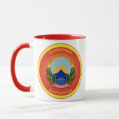 Nordmazedonisches Kulturerbe-Emblem Tasse (Links)