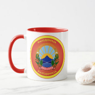 Nordmazedonisches Kulturerbe-Emblem Tasse