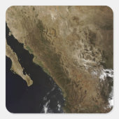 Nordmeer Quadratischer Aufkleber (Vorderseite)