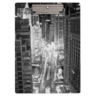 Nordmichigan-Allee in Chicago nach Winter Klemmbrett