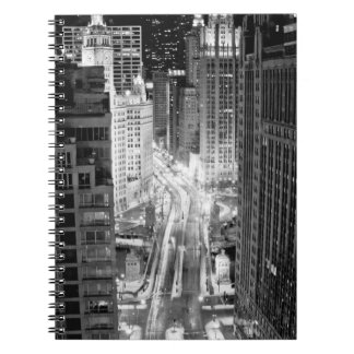 Nordmichigan-Allee in Chicago nach Winter Notizblock