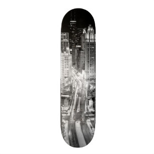 Nordmichigan-Allee in Chicago nach Winter Skateboard