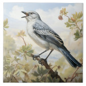 Nordmockingbird, Singvogel Fliese (Vorderseite)