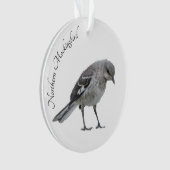 Nordmockingvogel Ornament (Vorderseite)