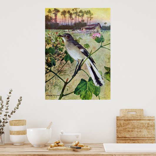 Nordmockingvogel Poster (Küche)
