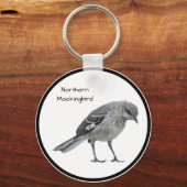 Nordmockingvogel Schlüsselanhänger (Vorderseite)