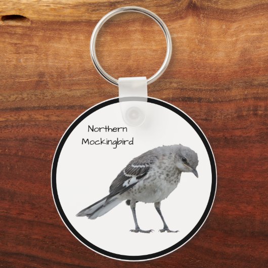 Nordmockingvogel Schlüsselanhänger (Vorderseite)